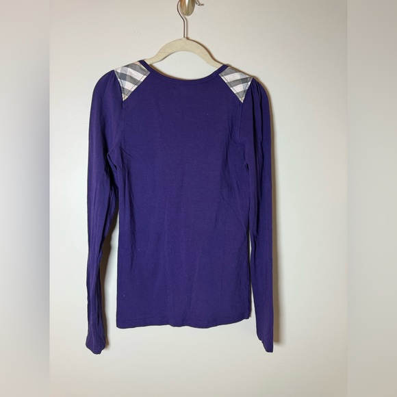 Burberry London Purple Long Sleeve Top – Size Medium - Picture 9 of 9